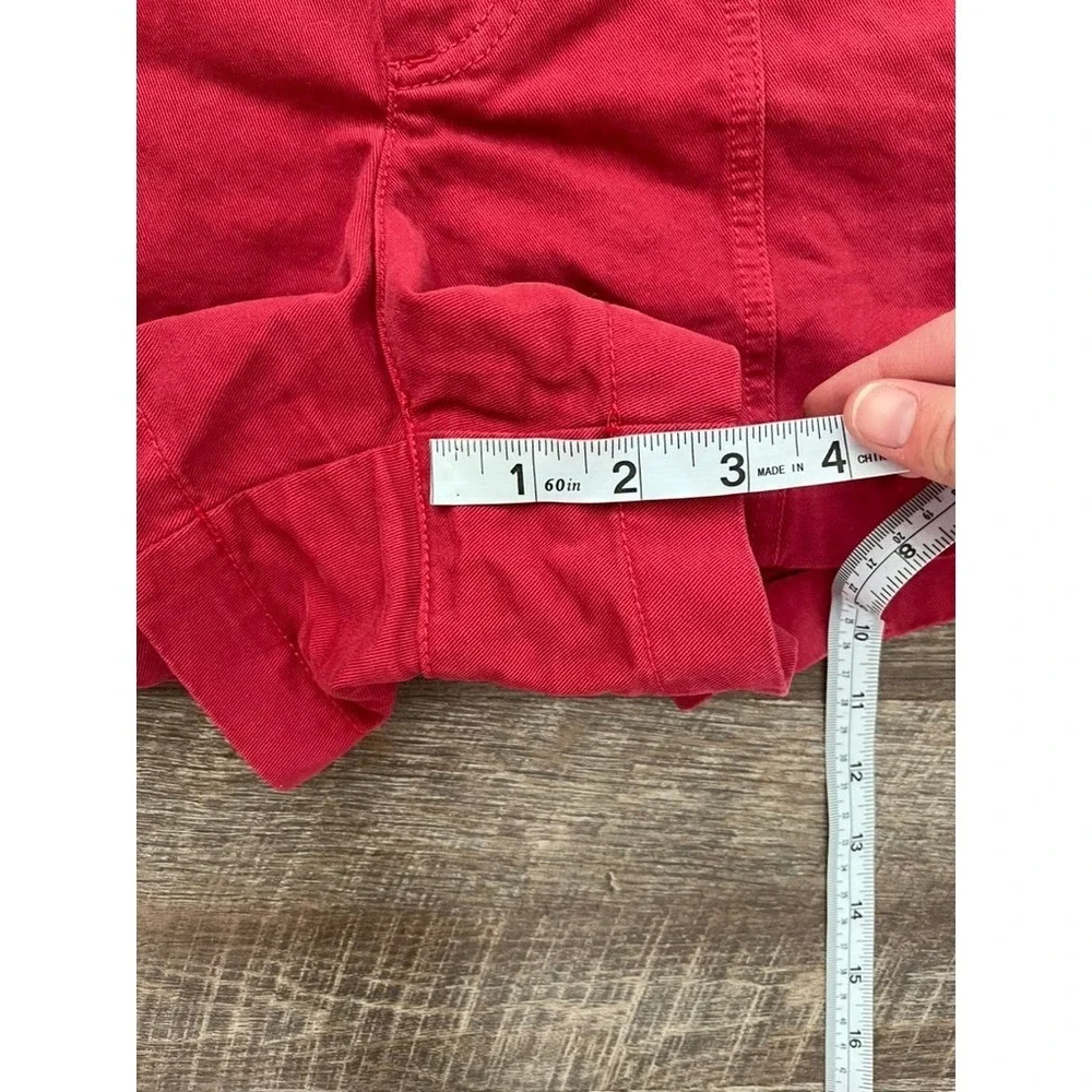 Universal Thread Red High‎ Rise Seamed Utility Shorts Size 6